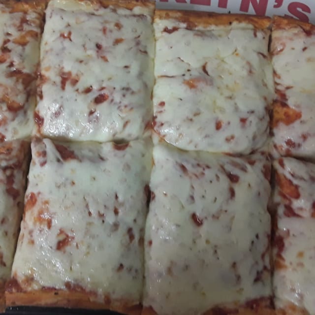 Sicilian Cheese Pizza.