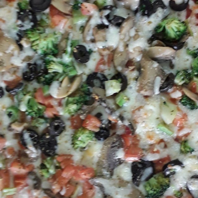 Vegetable Pan Pizza.